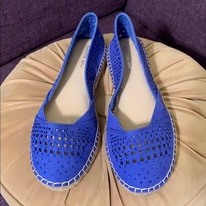 Gianni Bini blue rhinestone flats